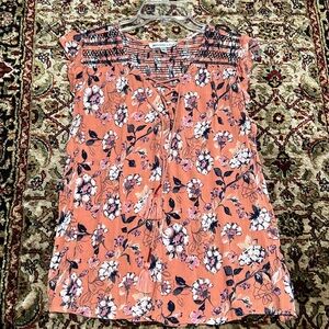 Abercrombie & Fitch Gauzy Bohemian Floral Top Size Medium